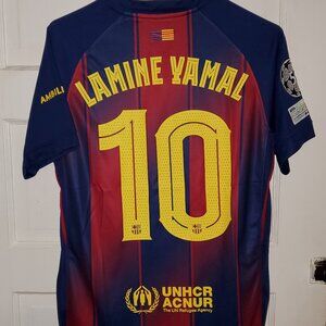 2025/2026 Barcelona Lamine Yamal #10 Jersey Mens Size Small